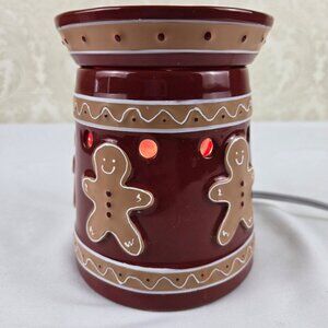 Scentsy Full size Gingerbread Men Wax Warmer Electric Plug In WORKS Holiday Fun